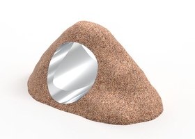 Резиновая фигура "Камень XL с тоннелем" Песчаный
