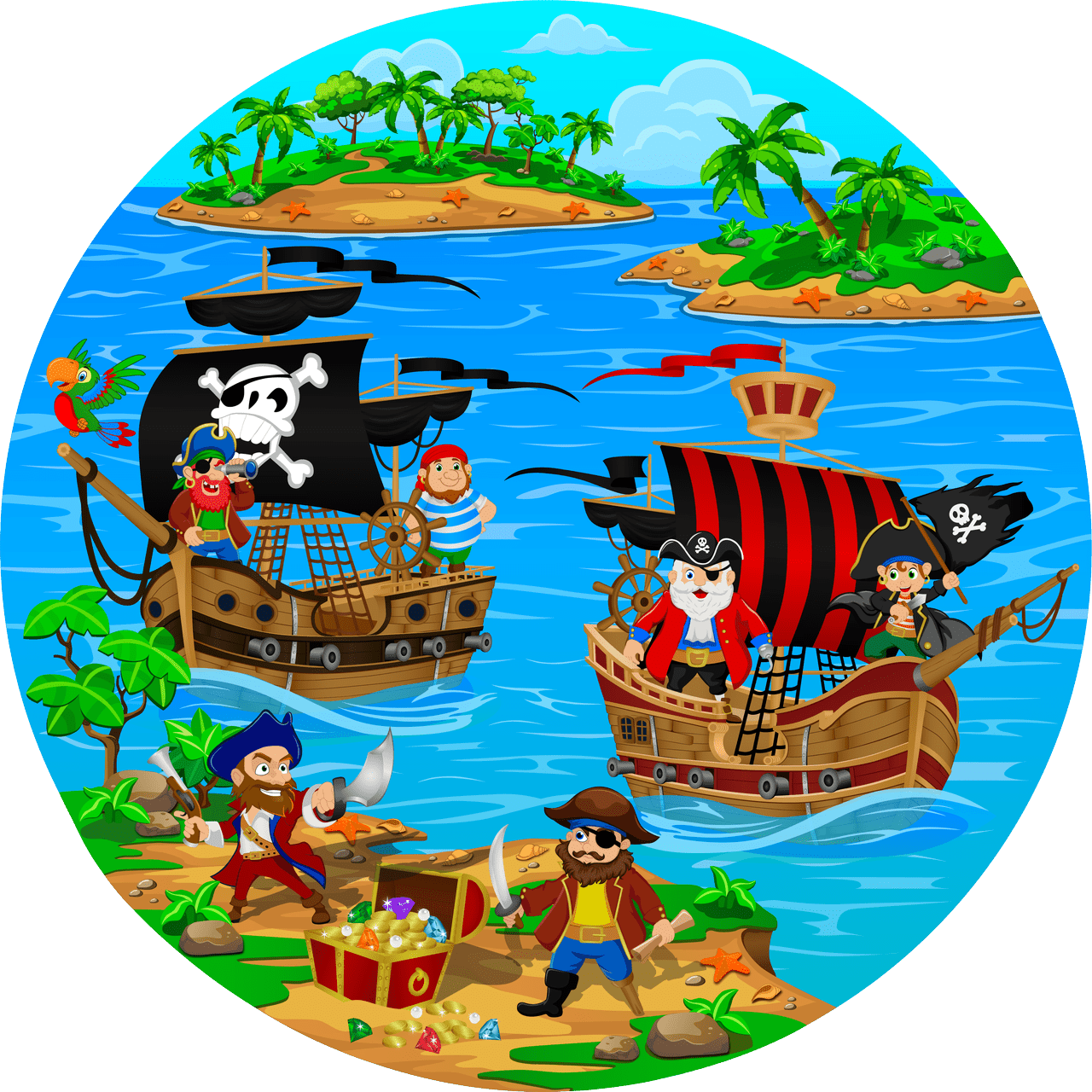 пираты художесвенное покрытие
